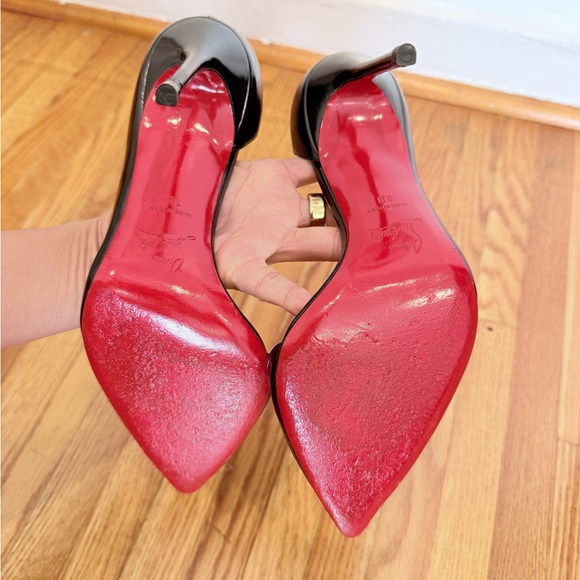 Authentic Christian Louboutin Black Heels with Red Soles Corneille 100. EU38. - Picture 9 of 9